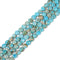 Light Blue Sea Sediment Jasper Coin Beads Size 8mm 15.5'' Strand