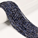 Natural Sapphire Faceted Cube Beads Size 2-2.5mm 15.5'' Strand