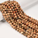 Natural American Picture Jasper Smooth Round Beads 6mm 8mm 10mm 12mm 15.5" Strd