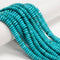 Blue Green Turquoise Smooth Rondelle Beads Size 3x6mm 3x8mm 15.5''Strand
