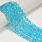 Aqua Mystic Mermaid Glass Matte Round Beads Size 6mm 8mm 10mm 15.5" Strand