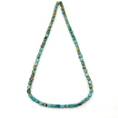 Natural Gradient Turquoise Rectangle Cube Beads Size 4x6mm 15.5'' Strand