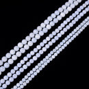 Aquamarine Color Dyed Jade Smooth Round Beads Size 6.5mm 8mm 10mm 15.5" Strand