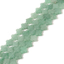 Natural Green Aventurine Four Leaf Clover Shape Beads Size 8mm 15.5'' Strand