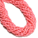 Pink Bamboo Coral Smooth Oval Rice Shape Beads Size 4x8mm 15.5" Strand