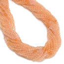 Natural Gradient Citrine Faceted Round Beads Size 3mm 15.5'' Strand