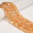 Grade A Natural Citrine Faceted Coin Beads Size 10mm 15.5'' Strand