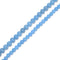 Aquamarine Color Dyed Jade Carved Pumpkin Shape Beads Size 8mm 10mm 15.5" Strand