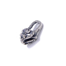925 Sterling Silver Anti-Silver Color Rose Clasp Size 8x15mm 2 Pcs Per Bag