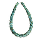 Blue Magnesite Turquoise Graduated Slice Discs Beads Size 10-17mm 15.5'' Strand