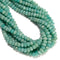 Natural Green Amazonite Faceted Rondelle Beads Size 5x8mm 15.5'' Strand