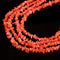 Orange Bamboo Coral Irregular Pebble Nugget Chips Beads Size 5-7mm 34" Strand