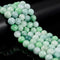 Natural Green Jadeite Jade Smooth Round Beads Size 14mm 16mm 15.5'' Strand