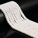 Porcelain Color Dyed Jade Smooth Rondelle Beads Size 5x8mm 15.5'' Strand
