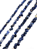 Natural Sodalite Irregular Pebble Nugget Approx. 6-13mm 15.5" Strand