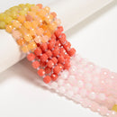 10 Gradient Multi-color Gemstone Faceted Cube Beads Size 6-7mm 15" Strand