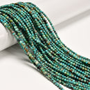 03 Natural Genuine Turquoise Smooth Round Beads Size 3mm 16" Strand