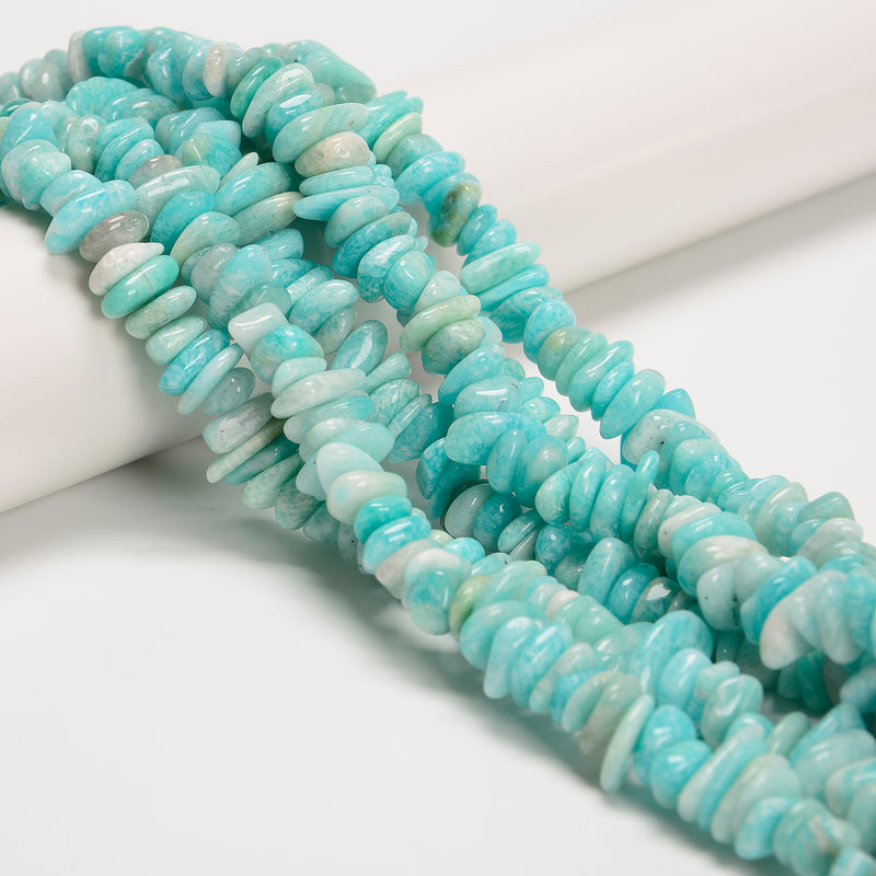 Natural Amazonite Irregular Pebble Nugget Chips Beads Size 10-15mm 15.5'' Strand