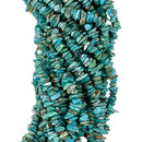 Natural Blue Turquoise Chips Beads Size 5-6mm 15.5'' Strand