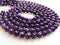 Natural Amethyst Smooth Round Beads 4mm 6mm 8mm 10mm 12mm Approx 15.5" Strand