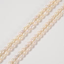 Natural White Fresh Water Pearl Baroque Shape Beads Size 6x9mm 7x10mm 15" Strand