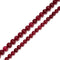 Dark Red Color Dyed Jade Carved Pumpkin Shape Beads Size 8mm 10mm 15.5" Strand