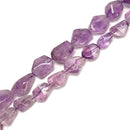 Natural Amethyst Nugget Chunk Beads Size 20x30mm 25x35mm 15.5" Strand