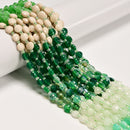 07 Gradient Multi-color Gemstone Faceted Coin Beads Size 6mm 15.5" Strand