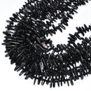 Hypersthene Pebble Slice Stick Points Beads Size Approx 10-15mm 15.5'' Strand
