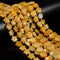 Natural Yellow Aventurine Five-Pointed Star Shape Beads Size 15mm 15.5'' Strand