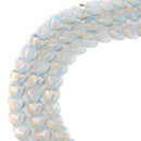 Opalite Heart Shape Beads Size 10mm 12mm 14'' Strand