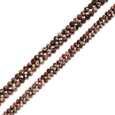 Natural Leopard Skin Jasper Faceted Round Beads Size 3mm 4mm 15'' Strand