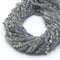 Natural Labradorite Faceted Rondelle Beads Size 3x4mm 15.5" Strand