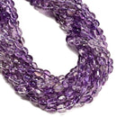 Grade A Natural Amethyst Pebble Nugget Beads Size 6-7x7-8mm 7-8x7-9mm 15.5" Strd