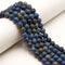 Natural Blue Dumortierite Smooth Round Beads Size 6mm 8mm 10mm 15.5" Strand