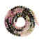 Natural Gradient Multi Color Tourmaline Faceted Round Beads 3mm 15.5'' Strand