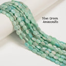 Mixed Gemstone Faceted Oval Shape Beads Size 6x8mm 15'' Strand