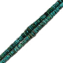 Natural Graduated Turquoise Smooth Rondelle Disc Beads 8-13mm 9-18mm 15.5" Strd