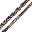 Spiny Oyster Lapis Mohave Copper Turquoise Smooth Round Beads 6mm 8mm 16" Strand