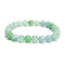 Multi-color Green Jade Smooth Round Beaded Bracelet 8mm 7.5'' Length 3 PCS/Set