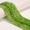 Peridot Color Dyed Jade Faceted Cube Beads Size 7-8mm 15.5'' Strand