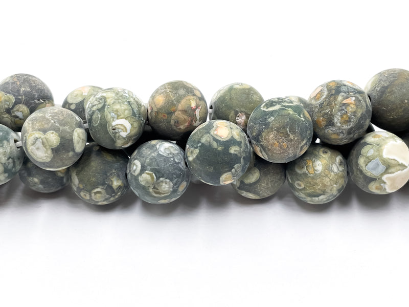 Rainforest Jasper Rhyolite Matte Round Beads Size 4mm 6mm 8mm 10mm 12mm 15.5”Std