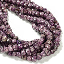 Charoite Purple Jasper Faceted Cube Beads Size 6.5-7mm 15.5'' Strand