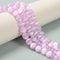 Pink Color Selenite Smooth Round Beads Size 6mm 8mm 10mm 15.5'' Strand