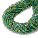 Green Agate Faceted Oval Beads Size 5x7mm 15.5'' Strand