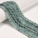 Natural Jadeite Jade Bamboo Tube Shape Beads Size 4x6mm 15" Strand