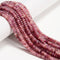 Dark Pink Tourmaline Faceted Rondelle Beads Size 3x5mm 15.5'' Strand