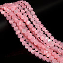 Pink Mother of Pearl MOP Shell Heart Shape Beads Size 6mm 8mm 10mm 15.5" Strand