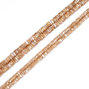 Natural Color Mother of Pearl MOP Shell Heishi Disc Beads 2x4mm 2x6mm 15.5" Strd