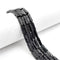 Natural Black Lava Rock Stone Rectangle Tube Beads Size 4x14mm 15.5" Strand